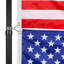 Mât de drapeau télescopique 20 pi