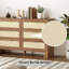 Commode à tiroirs en bois Burlap Design