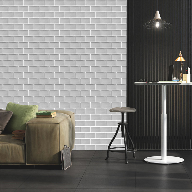 10Pcs Peel and Stick 1.2mm Wall Paneling, Grey