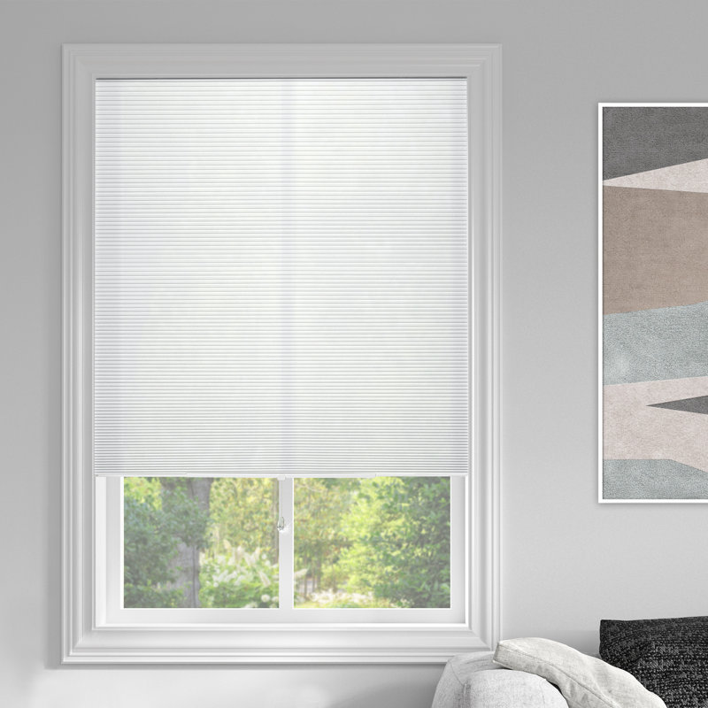 No Drill Trimmable Cellular Shade, 29" W x 64" L