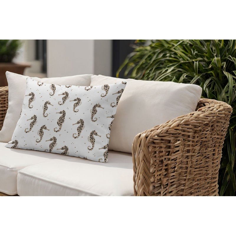 Coussin Barnon, Beige, H 14 po x l 20 po