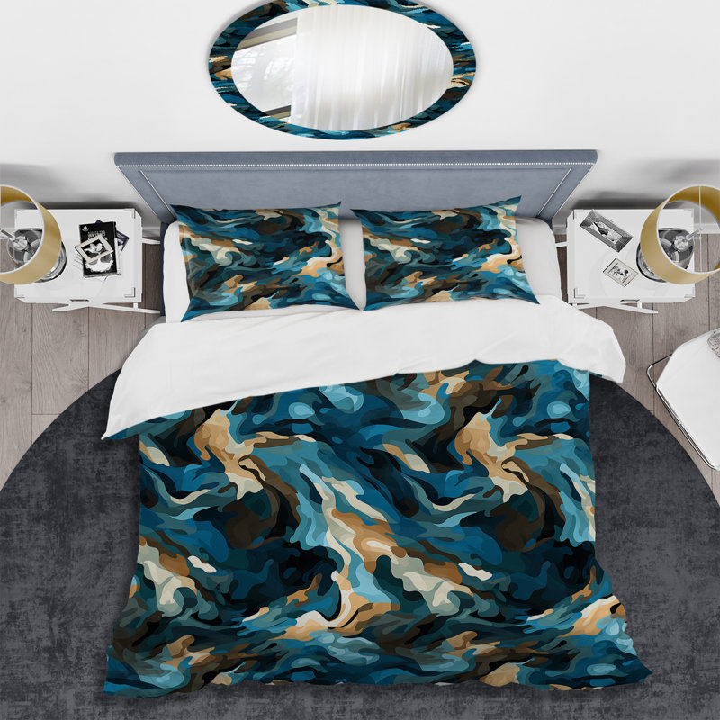 Ensemble de housse de couette Futuristic Stealth, Housse de couette simple + 1 taie décorative stan