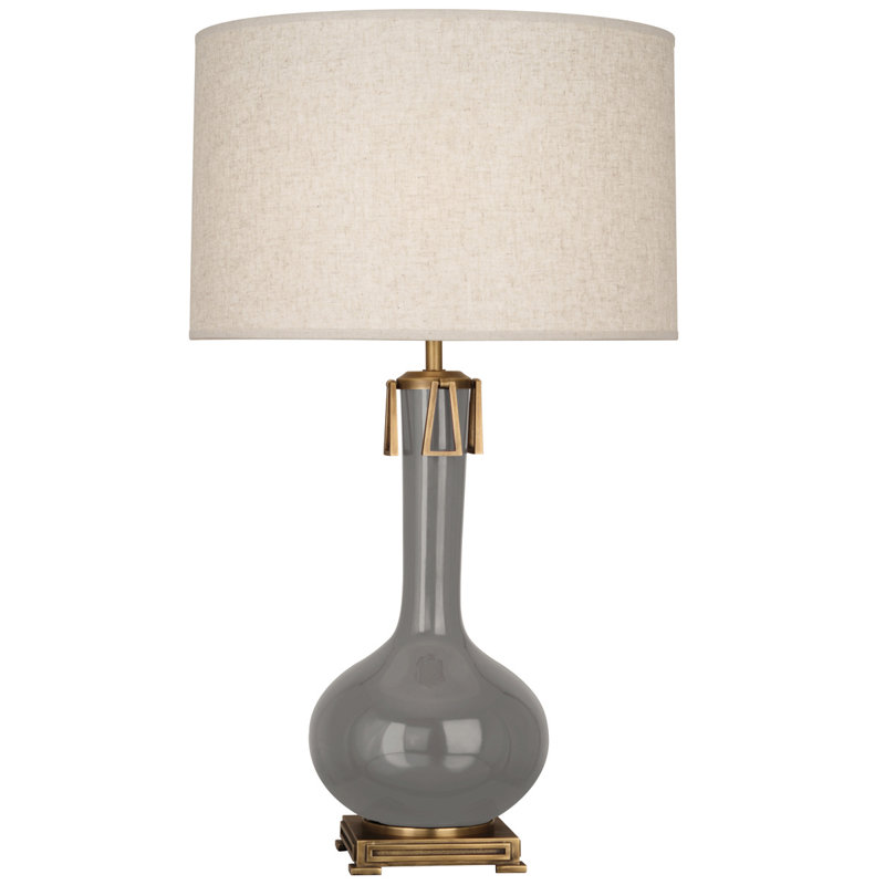 Athena Table Lamp, Smoky Taupe