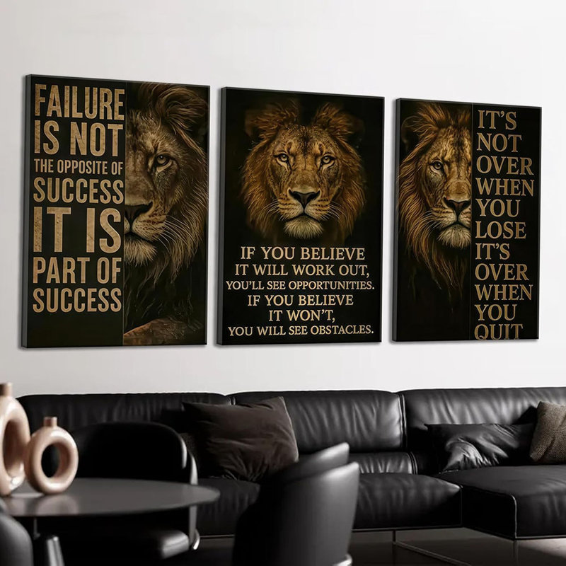 3 Piece Wrapped Canvas Print, 40 cm H x 30 cm W