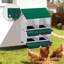 Boîte de nidification pour poulets, conception à roulettes à 4 compartiments pour collection d'œufs à haut volume et fixation murale facile avec pieds en métal-462585998