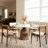 Amberly Luxurious Sintered Stone Round Dining Table With Solid Wood Base – Modern Design For Home & Entertaining"-1414070253-1414068243