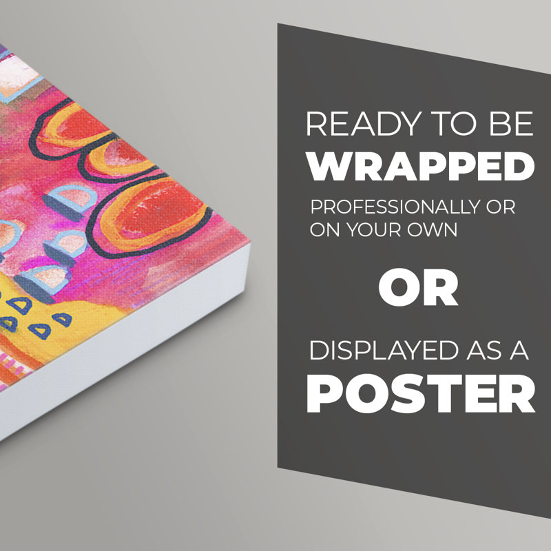 Vivaciously Changing I -Canvas Print Only - NOT FRAMED, 27" H x 18" W