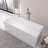 66.9" Freestanding Solid Surface Soaking Bathtub For Bathroom