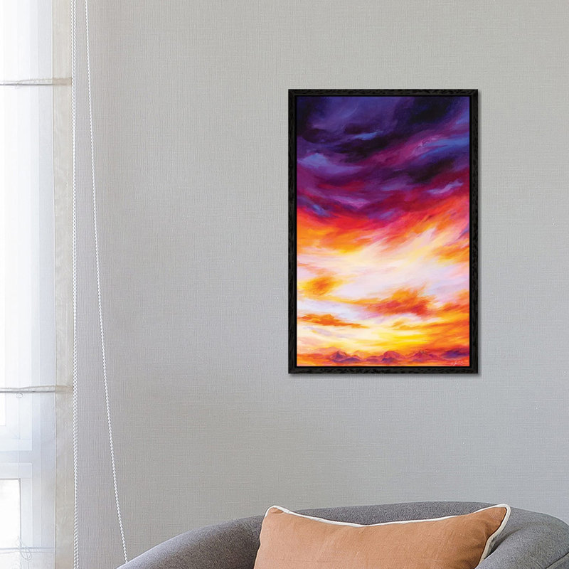 The Range - Painting on Canvas, Black Framed, 66.04 cm H x 45.72 cm W