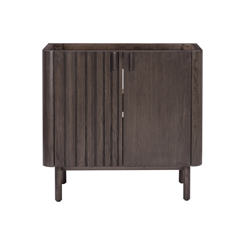 Base de meuble-lavabo simple 36 po Blakely seulement, Brun