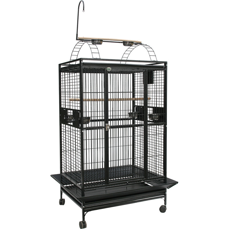 40" X 30" Play Top Cage, Black