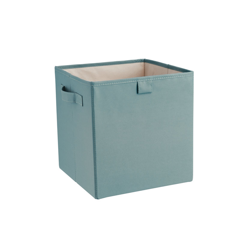 Bac de rangement en tissu Premium Cubes, Bleu cascade / bleu
