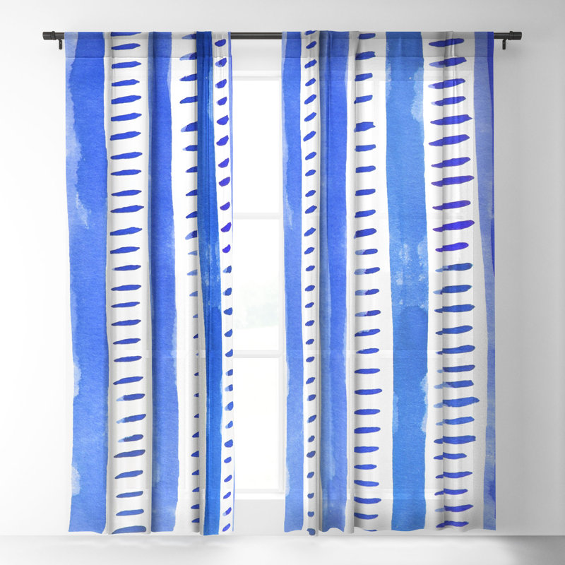 Rideau en polyester Claunch, L 50 po x L 63 po