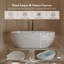 Baignoire autoportante MonBlari 63 po x 29,5 po en acrylique blanc avec trop-plein et bonde rétractable pour salle de bain-134040421-134040425