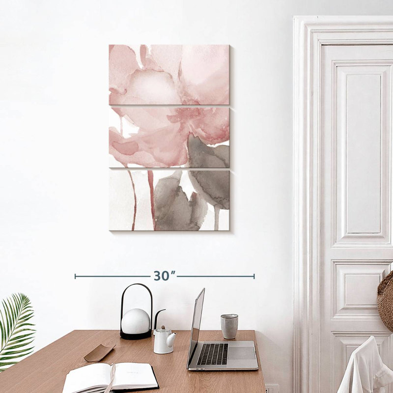 Avery Blush Bloom II, H 32 po x l 20 po