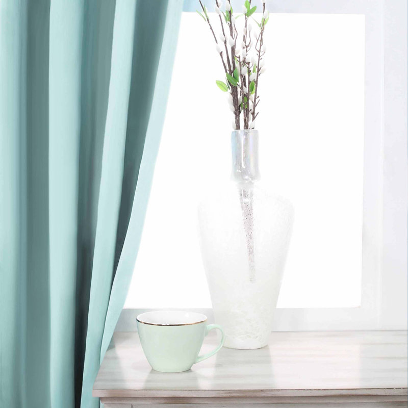 Chrome Blackout Polyester Window Panel Set, 52" x 84"