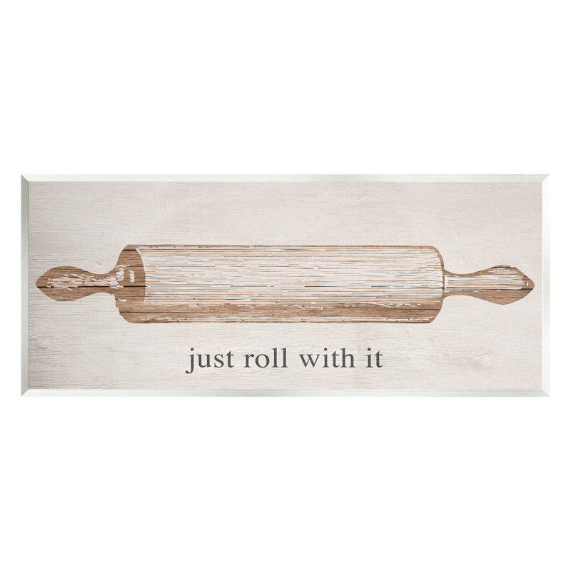 "Just Roll With It", art mural sur bois par Lil 'Rue