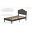 Upholstered Adjustable Headboard Twin Size Bed Set of 2-88103691