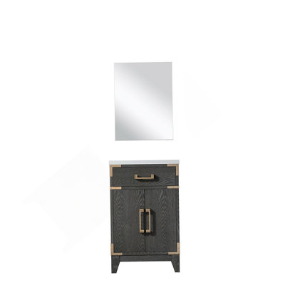 Single Bath Vanity 18 In. D, Acrylic Countertop And 18 In. Mirror