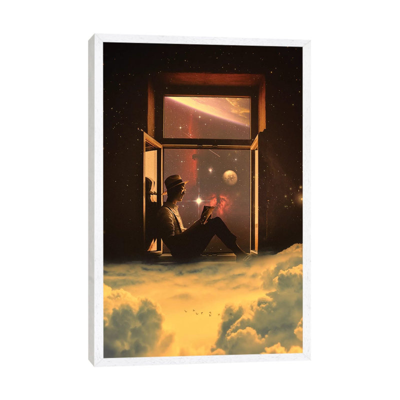 Lucid 1 Piece Wall Art on Canvas, 66.04cm H x 45.72cm W x 3.81cm D, White Framed