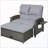 3-In-1 Convertible Lounge Chaise With Cushion And Headrests-741754903