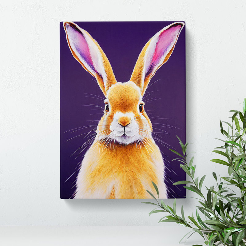 Young Hare - Wrapped Canvas, 50cm H x 35cm W x 3cm D