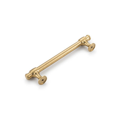Decorative Solid Zinc Alloy Bar Cabinet Pull in Brushed Brass
