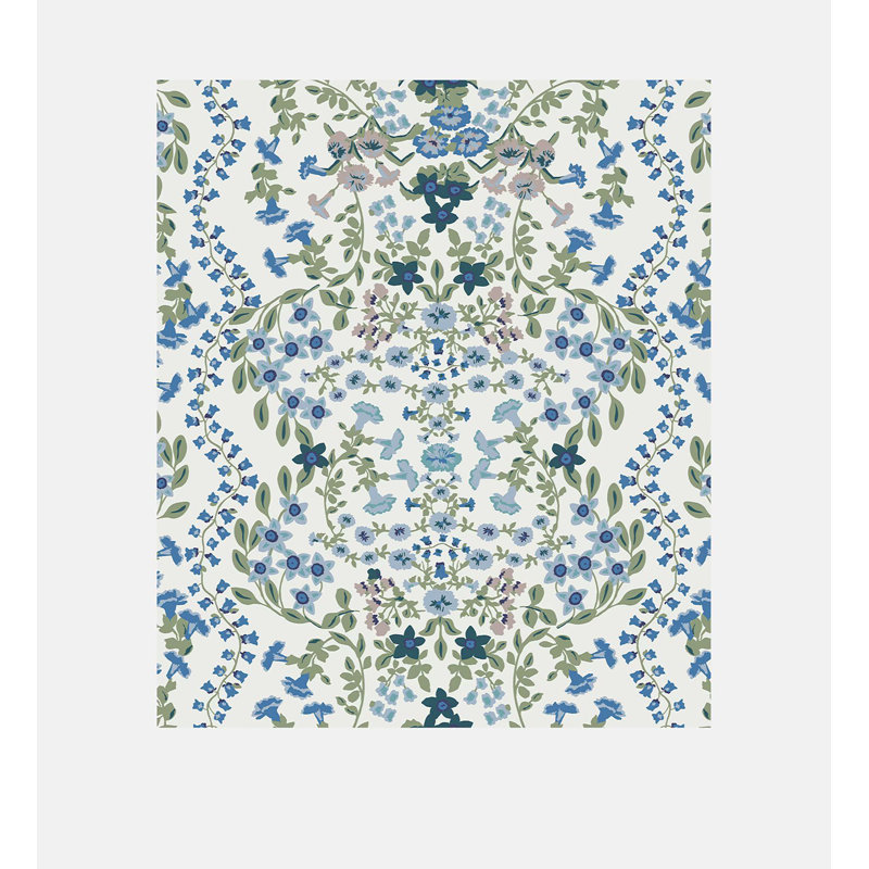 Joules Symmetrical Trellis Ditsy Creme Wallpaper