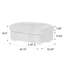 40.15cm Wide Rectangle Solid Colour Footstool Ottoman-33331689