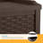 Suncast Wicker 22 Gallon Water Resistant Resin Deck Box with Storage Seat in Java