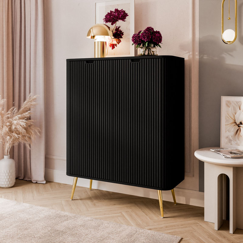 Autin Sideboard with 2 Doors, Black