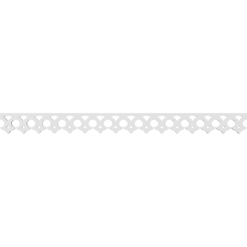 Garniture de sol en PVC de qualité architecturale Plymouth de H 4 po x P 5/8 po x L 48 po, H 4 po x L 48 po x P 0,63 po