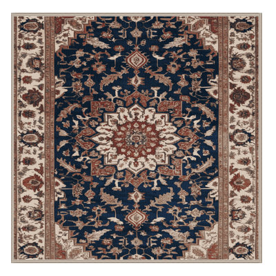 Machine Washable Persian Brown Area Rug