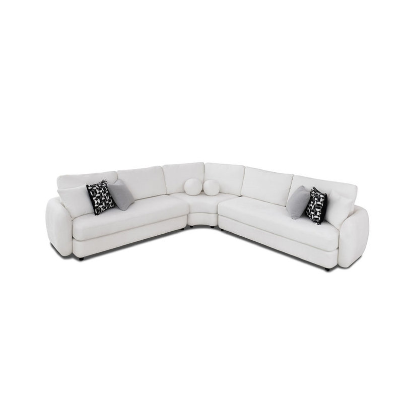 Canapé modulaire 3 pièces Giouli Beige