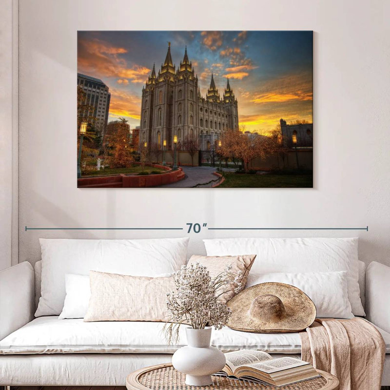 Adella Temple Square, 32" H x 48" W