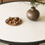 Table ronde noire en bois massif-206664667