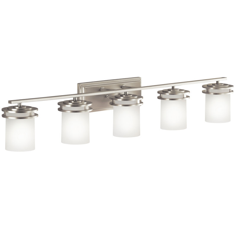 Hendrik 43" Brushed Nickel 5-Light Bathroom Vanity Light