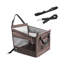 Siège d'auto pour chien avec attache de sécurité 18,11 x 17,72 x 18,9 pouces, brun-131214725