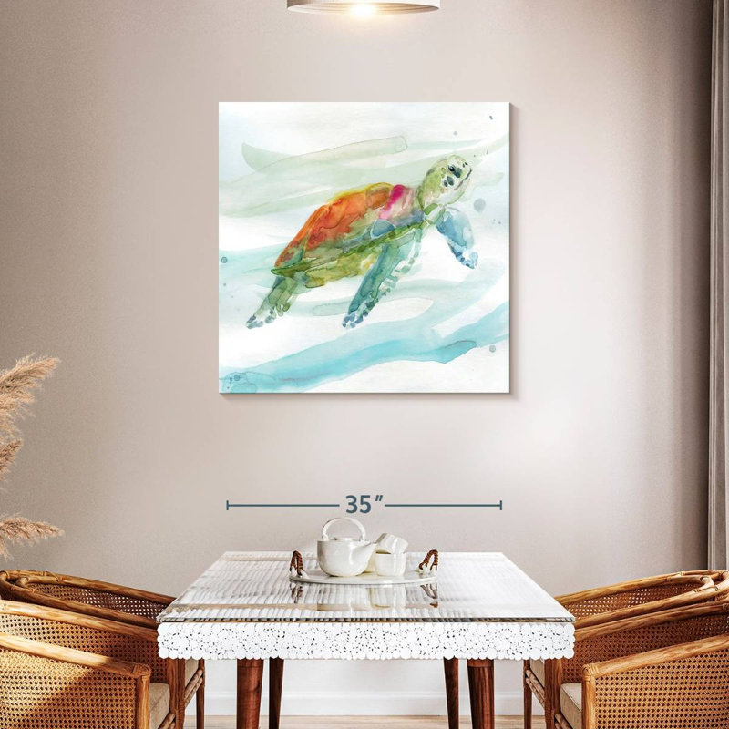 Brampt Turtle Tropics I, 36" H x 36" W