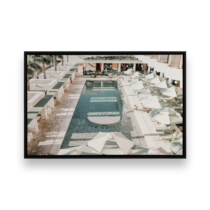 Sunlit Retreat, reproduction sur toile roulée, Cadre flottant noir satiné, H 20,75 po x l 30,75 po x P 1,75 po