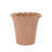 Scalloped Rim Terra Cotta Container