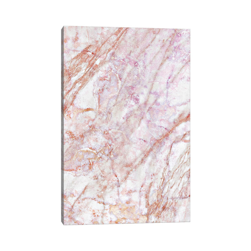 Rose Marble 1 Piece Wrapped Canvas Painting, 101.6 cm H x 66.04 cm W x 1.91 cm D