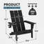 Chaise Adirondack pliante pour l'extérieur -123349690