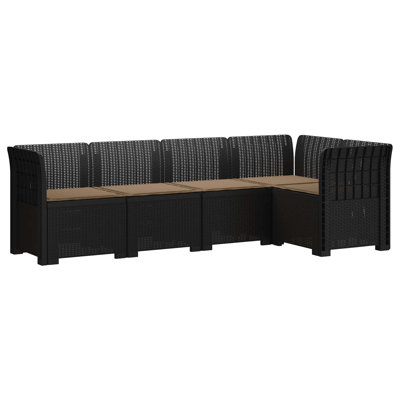 234 cm W Patio Sofa with Cushions