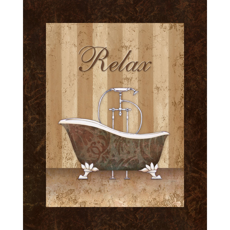 Relax Bath II - Painting Print, 46 cm H x 30 cm W, Wrapped Canvas