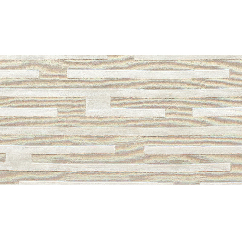 Striped Area Rug in Cream/Ivory, Rectangle 12' x 15'