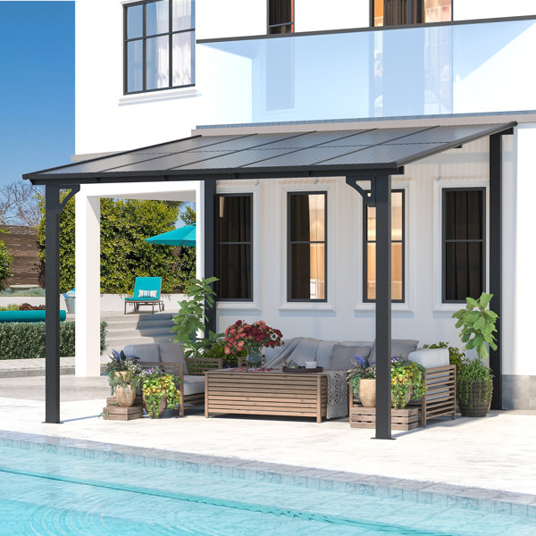 AECOJOY Aluminum Pergola with Canopy & Reviews | Wayfair