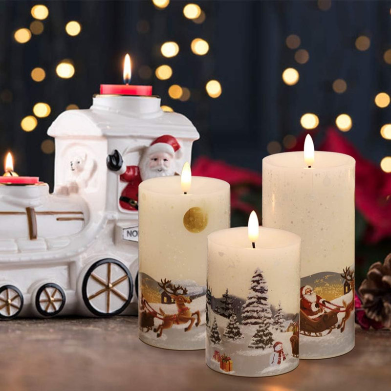 Bougie cylindrique sans flamme