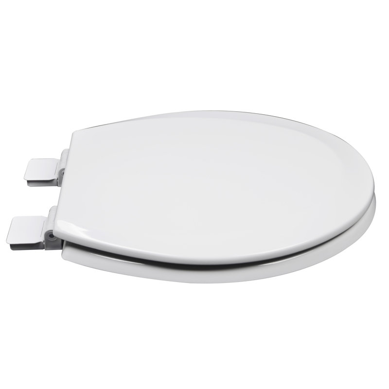Round Toilet Seat and Lid, Cotton White (Bright White)