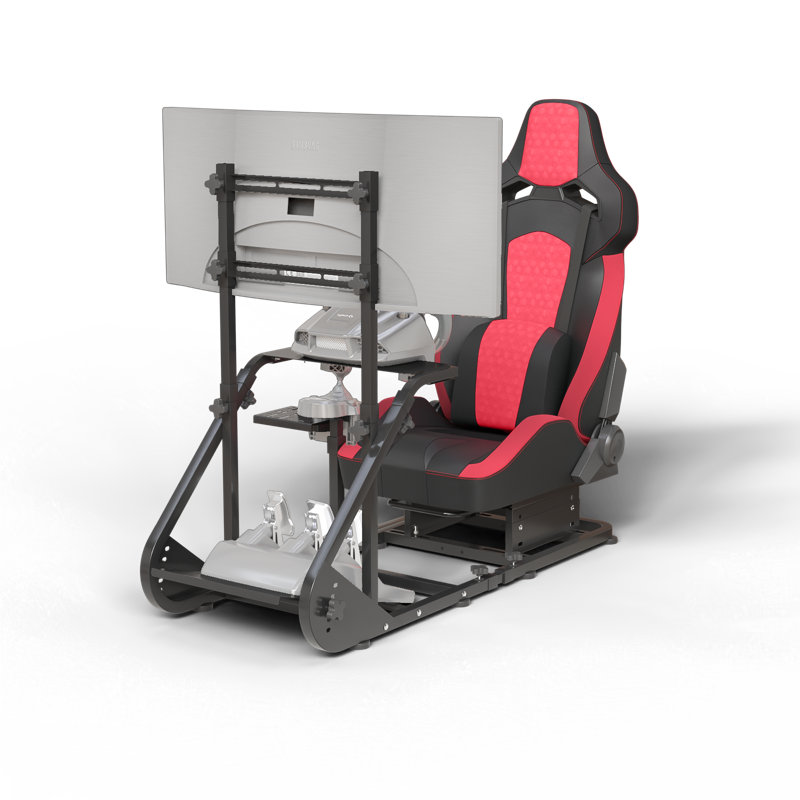 Enhanced And Stable Racing Wheel Cockpit, Compatible With Fanatec, PXN, Thrustmaster, And Logitech Adjustable Driving Simulators, Excluding Handbrake, Pedals, And Monitor